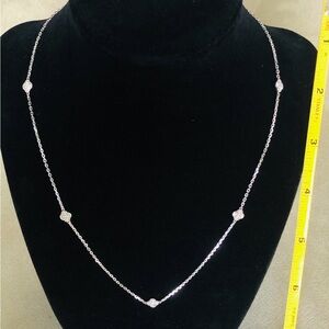 EFFY DIAMOND AND SILVER NECKLACE